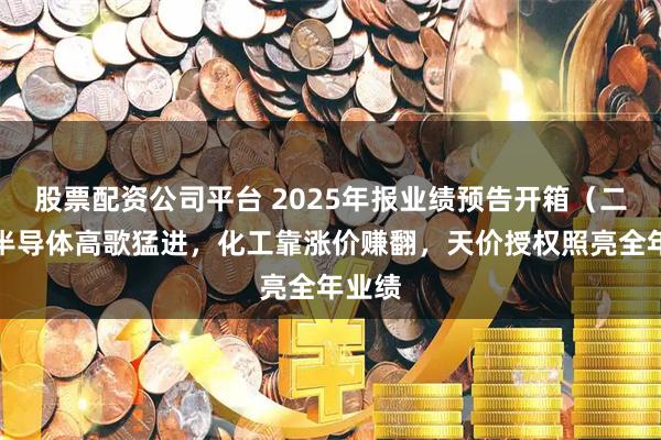 股票配资公司平台 2025年报业绩预告开箱（二）：半导体高歌猛进，化工靠涨价赚翻，天价授权照亮全年业绩